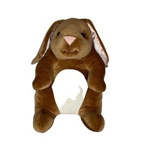 Vtg 1985 Commonwealth Bunny Plush for Toys"R"Us Brown White Belly Velour Stuffed